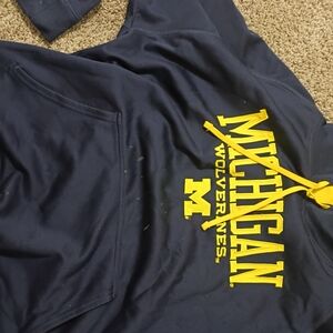 Knights Apparel Navy and Yellow Hoodie